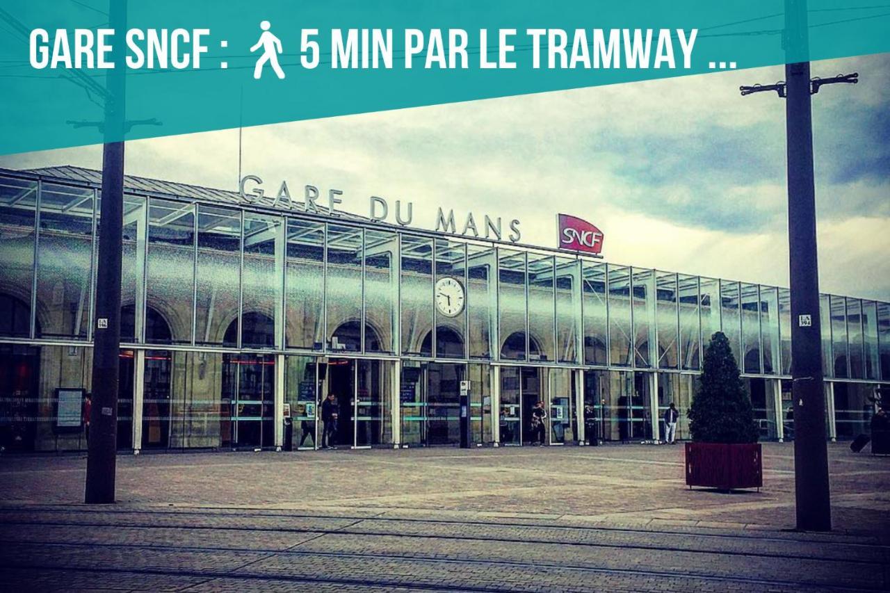 Tramway 8 Jaures Cosy Proche Gare Apartamento Le Mans Exterior foto